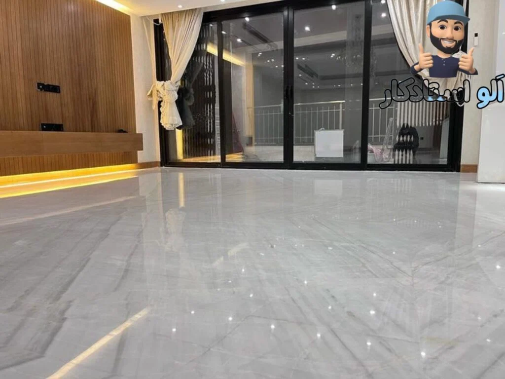 اجرای کف سابی سنگ