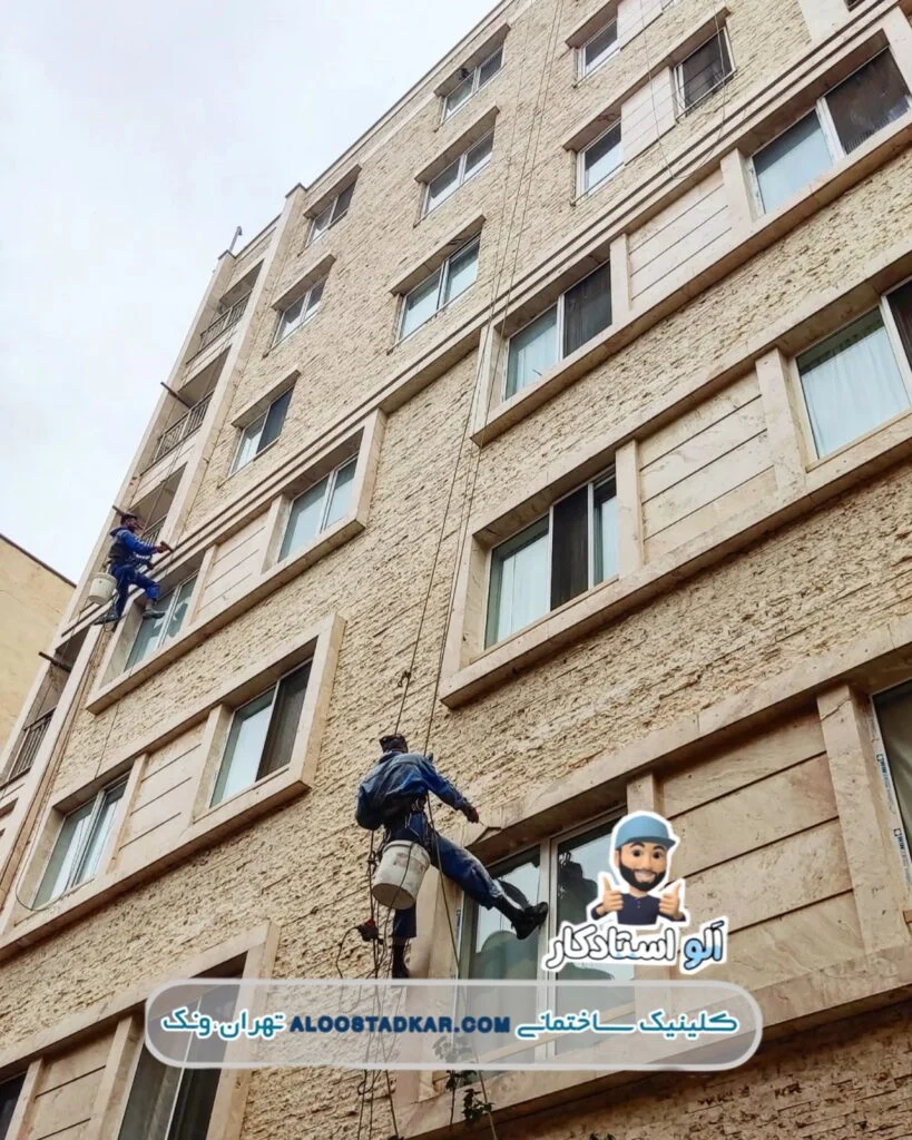 پیچ رولپلاک نمای ساختمان