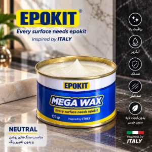 نانو پولیش و مگاواکس شفاف انواع سنگ و چوب – Megawax 170 gr